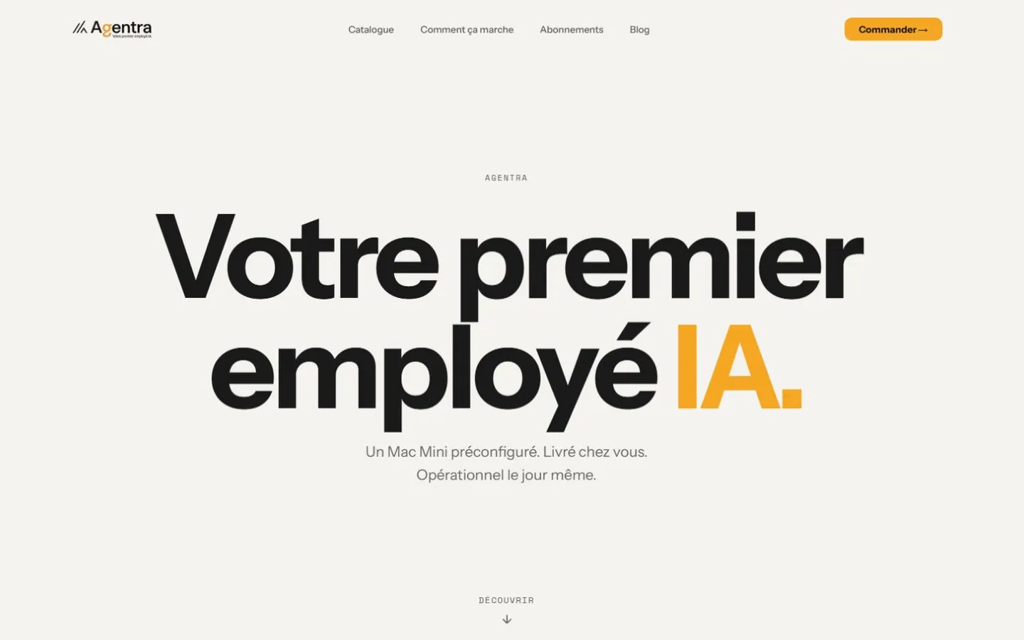 Interface de Agentra